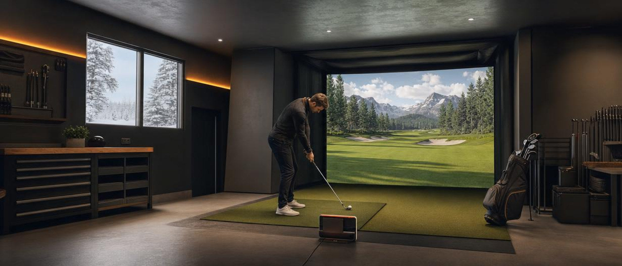 Wintertraining zuhause: Golfsimulator sinnvoll nutzen