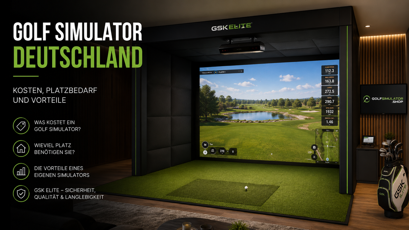 Golf Simulator Deutschland – Kosten, Platzbedarf und Vorteile