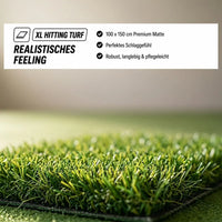 Golfbox x SkyTrak ST MAX Bundle mit XL Hitting Turf für realistisches Spielgefühl, 100 x 150 cm, pflegeleicht.