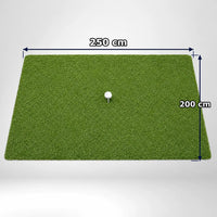 Indoor Hitting Matte Tee Turf XL in den Maßen 250 x 200 cm für Golf Simulatoren.