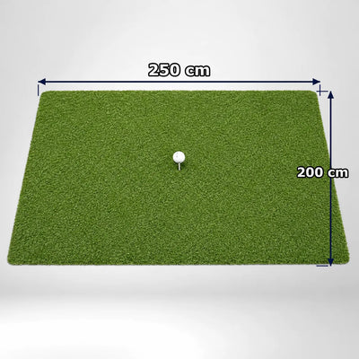 Indoor Hitting Matte Tee Turf XL in den Maßen 250 x 200 cm für Golf Simulatoren.