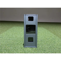 Square Golf Metal Protective Case – Robustes Metallgehäuse für Launch Monitor, Frontansicht