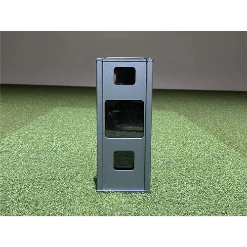 Square Golf Metal Protective Case – Robustes Metallgehäuse für Launch Monitor, Frontansicht