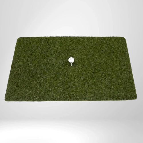 Rechteckige Golf Abschlagmatte aus Kunstrasen mit Tee und Golfball, Indoor oder Outdoor