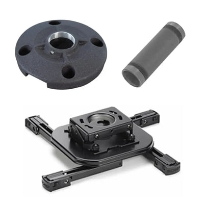 Montageset für Golf Simulator, Halterung aus Metall, Adapter und Rohr, schwarz