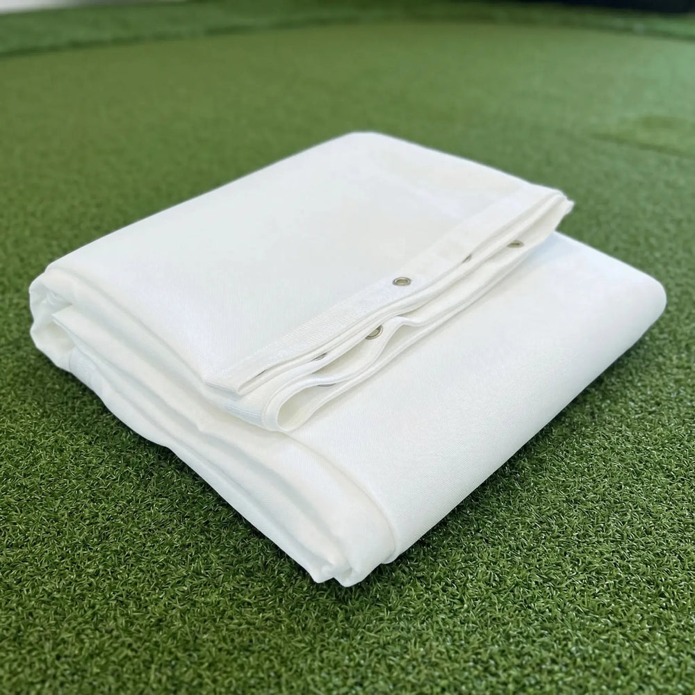 BASIC GSK PRO Golf Simulator Impact Screen – Weißes Leinwand-Tuch für Golfsimulator, Detailansicht