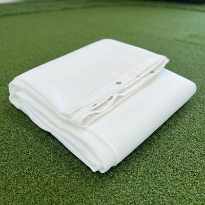 BASIC GSK PRO Golf Simulator Impact Screen – Weißes Leinwand-Tuch für Golfsimulator, Detailansicht