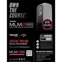 Rapsodo MLM2Pro – Seitenansicht mit Kameralinse und Radarsensoren