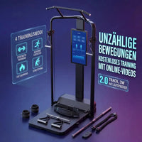 Fitness Caddy Pro – 3/4-Ansicht der digitalen Kraftstation