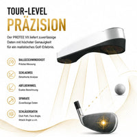 ProTee VX Golf Launch Monitor – Analyseeinheit mit Kameratechnologie, Draufsicht