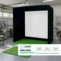 Golfbox x Square Golf Bundle – Simulator mit Abschlagmatte und Square Golf Sensor