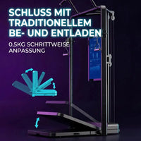Fitness Caddy Pro – Rückansicht der Kraftstation