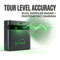 SkyTrak ST MAX – Kompakter Golf Launch Monitor mit präziser Ballflug-Analyse, Schrägansicht