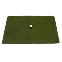 Golfabschlagmatte mit Tee und Golfball, ideal für Indoor Golftraining und Simulatoren