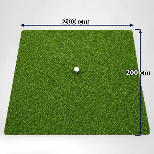 Indoor Hitting Matte Tee Turf XL 200 x 200 cm für Golf Simulator.