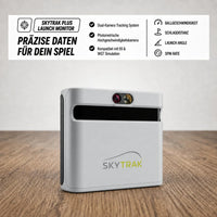 Golfbox x SkyTrak+ Bundle mit Dual-Kamera Tracking System und Photometrischer Hochgeschwindigkeitskamera.