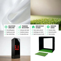 Golfbox x Square Golf Bundle – Indoor Golf Setup Gesamtansicht