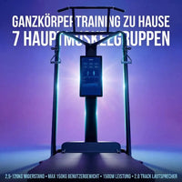 Fitness Caddy Pro – kompakte Aufstellung der Kraftstation