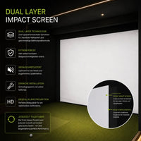 GSK ELITE Swing Dome - Golf Simulator mit Dual Layer Impact Screen und robuster Konstruktion.
