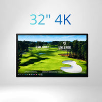 32" Touch Screen LCD Full HD für Golf Simulator, Wandmontage geeignet.